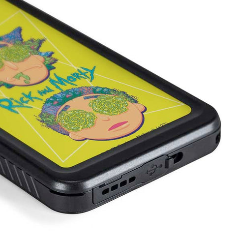 Adult Swim Rick and Morty Rick and Morty Portal Eyes Galaxy S24 Plus Waterproof Case